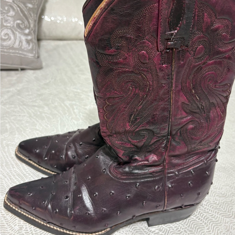 Cklass Burgundy Western Cowboy Boots Size 24 1/2